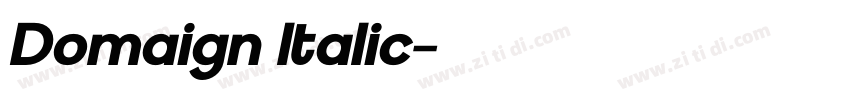 Domaign Italic字体转换 Domaign Italic字体转换
